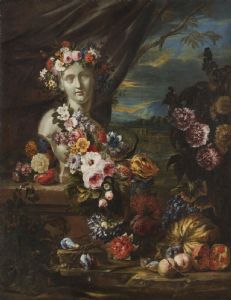 Flemish Master active in Naples in the second half of the 17th century - Flora - Oil on canvas